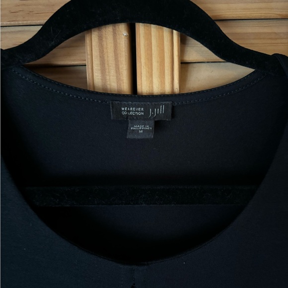 JJill  Wearever Collection black one piece jacket dress. Size Medium - Picture 4 of 5